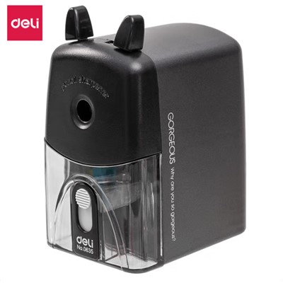 得力（deli）0635 塑料制品 手摇卷笔刀削笔器转笔刀